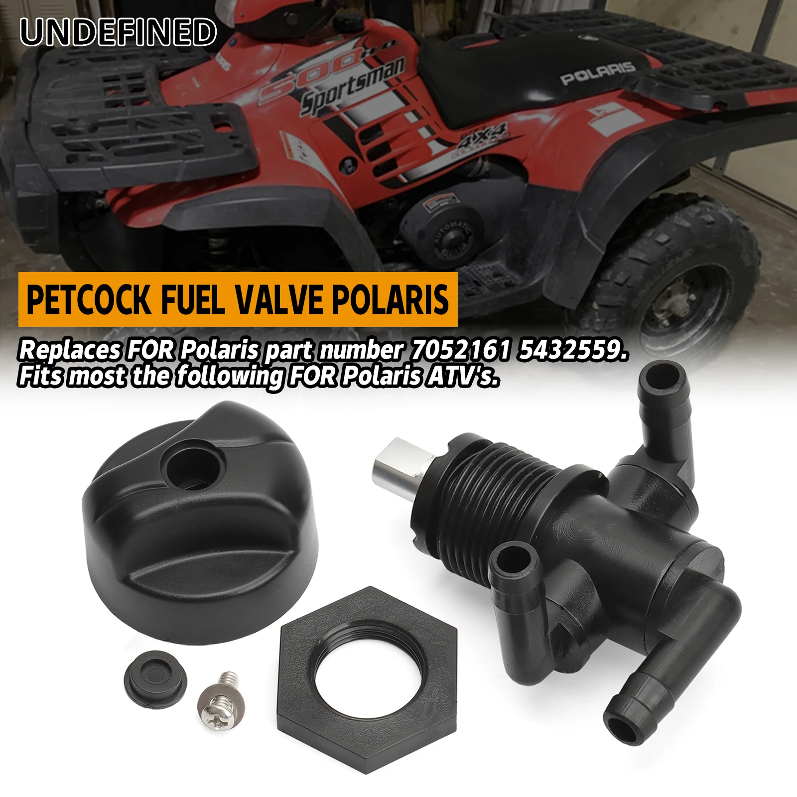 Llave de purga con válvula de combustible de 3 vías 7052161   Para Polaris ATP Magnum Ranger Sportsman Trail Blazer Boss Worker Xpedition Xplorer 325 330 335