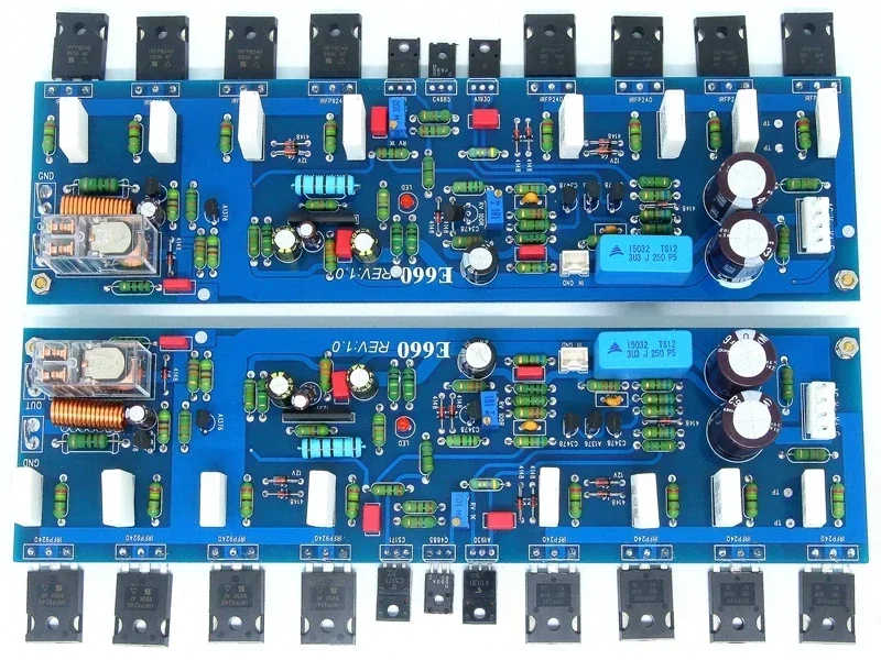 HiFi Fever 350 Вт + 350 Вт 2,0-канальный стерео золотой голос E660 IRF9240 IRF240 FET полевой эффект лампы класса AB плата аудиоусилителя