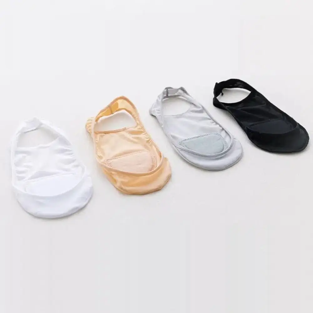 

Durable Nylon Non Slip Invisible Socks Non Slip Toe Cover Slide Sandal Socks Black Nude White Comfort Padded Women