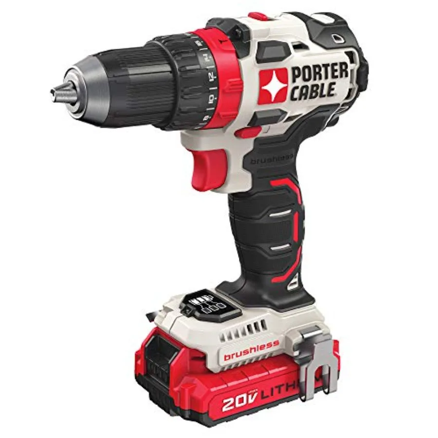 

20V MAX Cordless Drill Driver Kit with 2 Batteries and Charger 1/2 Inch PCCK607LB