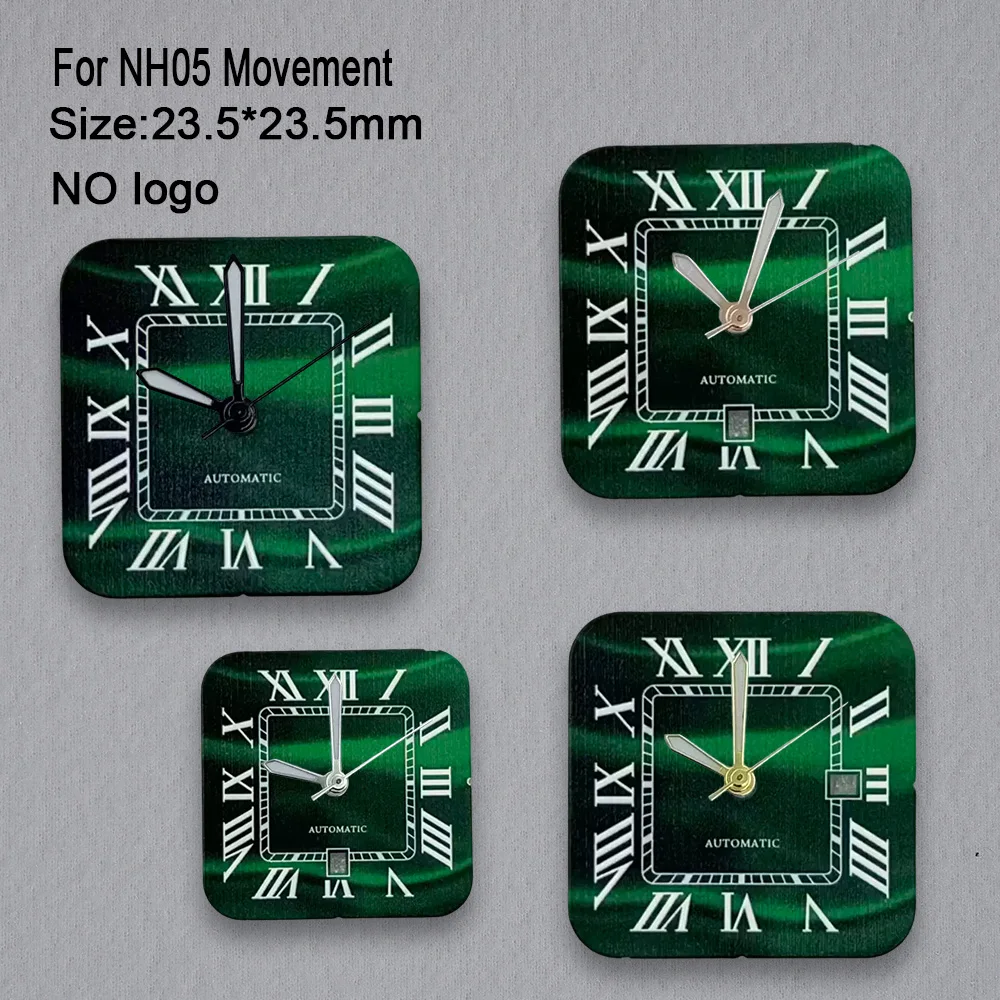 No Logo 23.5*23.5mm Women Square For NH05 Movement High-Quality Custom Logo Watch Dials Hands Case Accessories Repair Tools