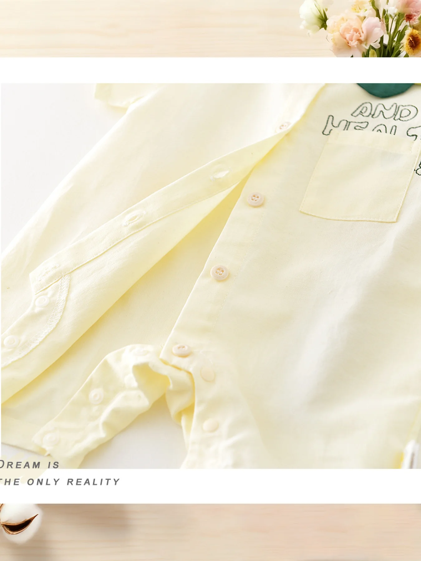 Baby-Mädchen-Strampler mit Dinosaurier-Print – Frühlings-/Sommerkleidung für Baby-Mädchen, 0–12 Monate, niedliche Freizeitkleidung für Ausflüge – Detail 6