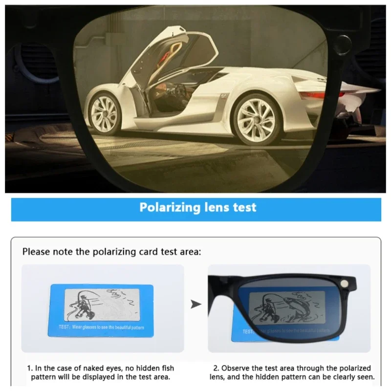2202A5 6 In 1 Men Women Polarized Optical Magnetic Sunglasses Clip Magnet Clip on Sunglasses Clip on Sun Glasses Frame And Bag ﻿