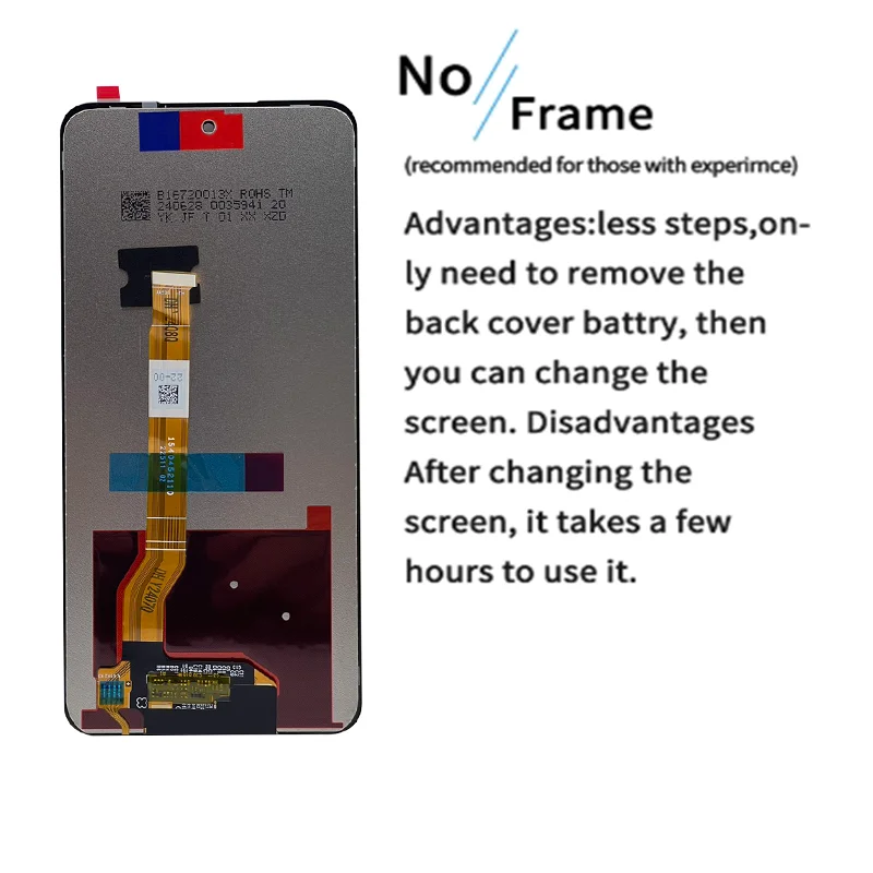 6.72\'\' For OPPO Realme C55 RMX3710 LCD Display Touch Screen Digitizer Assembly RealmeC55 LCD Replacement Repair Parts