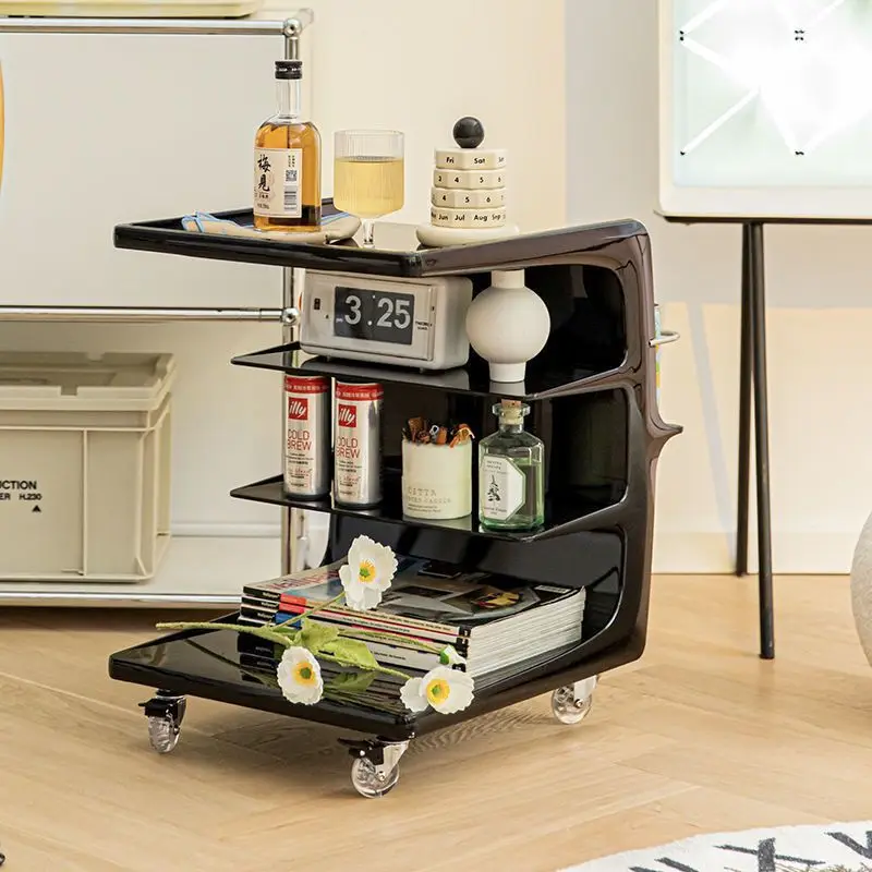 Couch side few household acrylic cart removable bedside cabinet shelf Internet celebrity ins cream wind coffee table