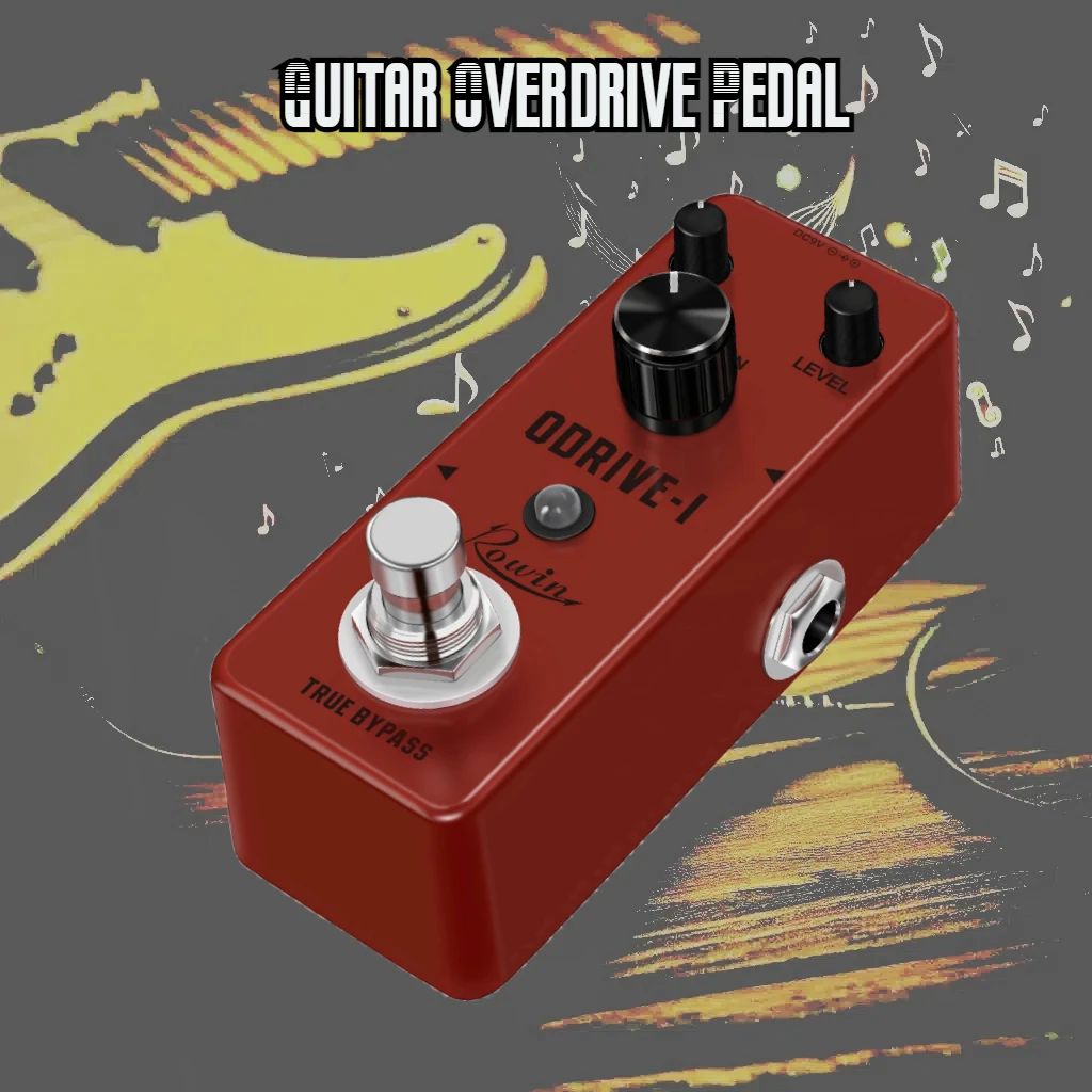 

Rowin Guitar Overdrive Pedal, Analog Classic Blues Odrive Effect Pedals, Brand Customization, Electric Guitar Parts