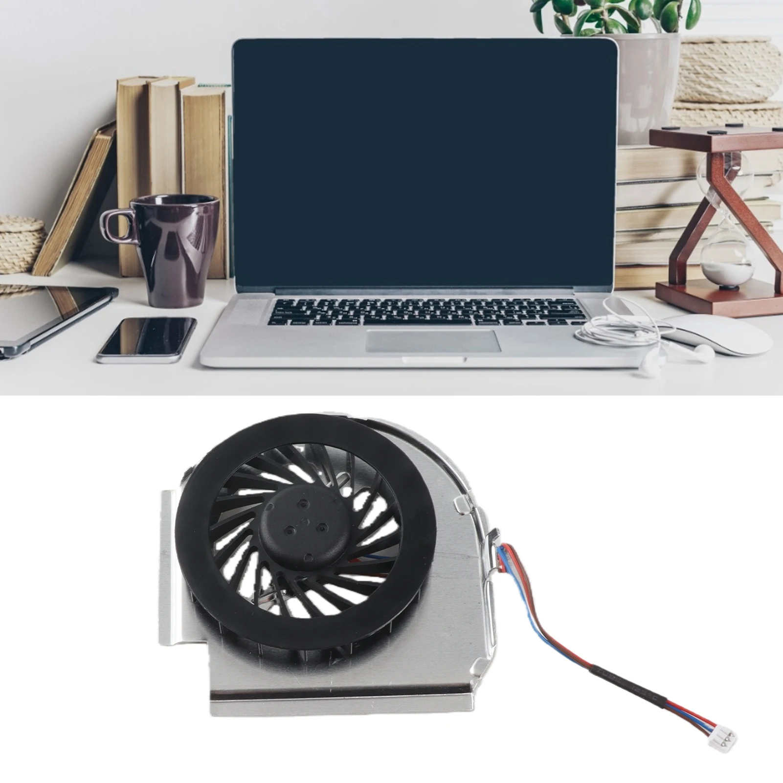 CPU Fan  Fast Heat Dissipation 3‑Pin Connector CPU Cooler for Lenovo  T60 / T60P Radiator Fan  T60P Fan