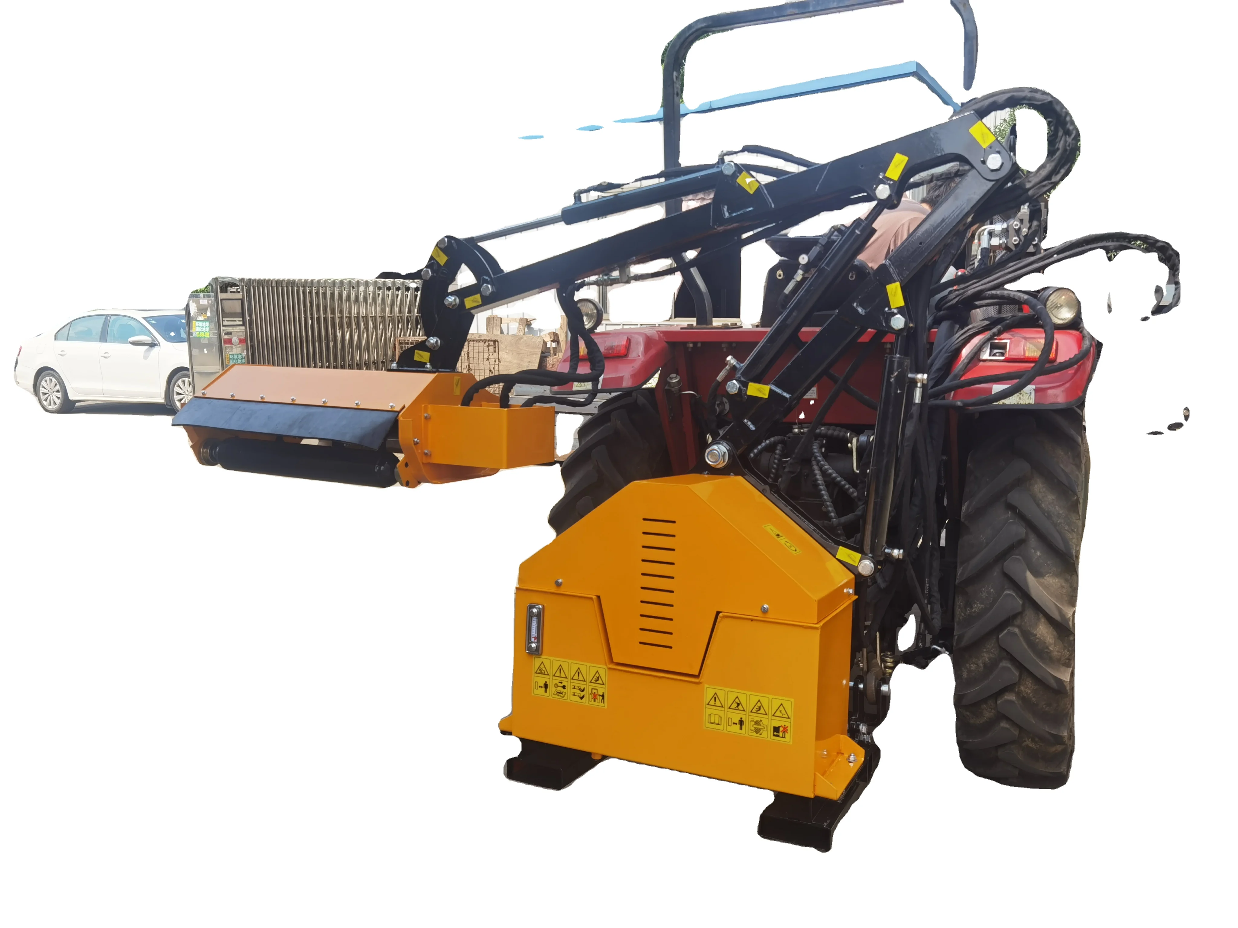 High Quality Professional Compact Hydraulic Tractor Flail Hedge Cutter Mower Powerful with Core Engine and Pump Components