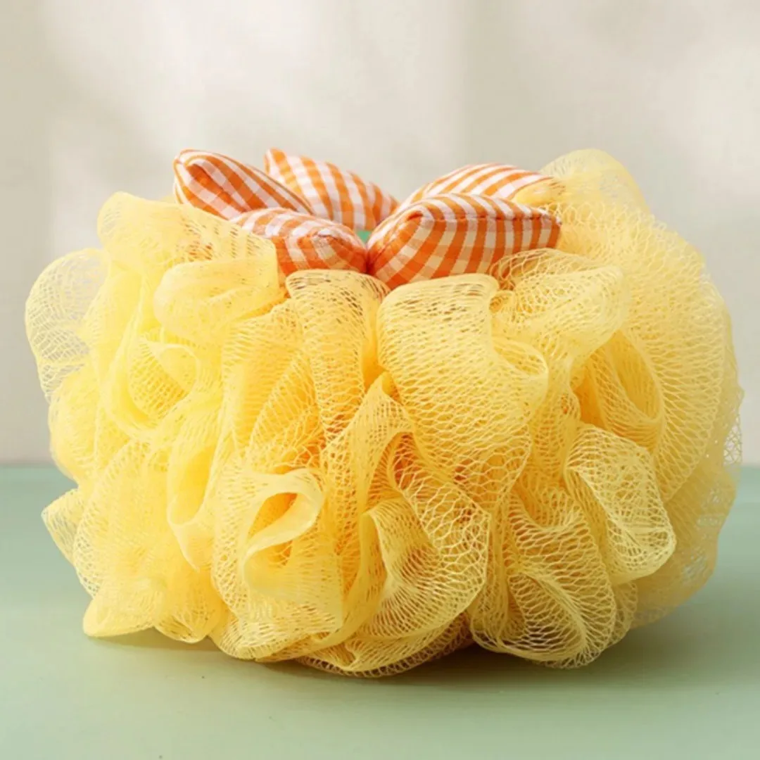 1pc Shower Mesh Foaming Sponge Body Scrub Exfoliating Back Brush Skin Cleaner Bath Bubble Ball Body Wash Bath Puff Skin Cleaner