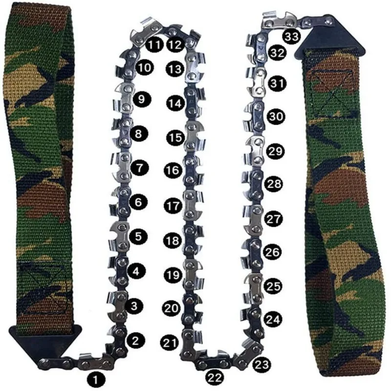 2025 في الهواء الطلق اليد سحب سستة المنشار جيب بالمنشار حديقة أداة 33 الأسنان 24 بوصة المحمولة التخييم بقاء سلك المنشار #4