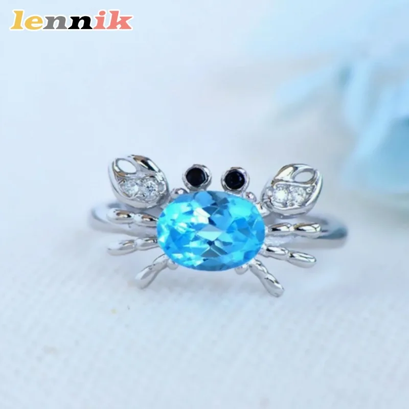 خاتم السلطعون الأنيق من حجر القمر، مجوهرات إبداعية أنيقة وفريدة من نوعها للنساء، خاتم إصبع سرطان البحر بتصميم متخصص مرصع بالألماس