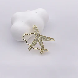 Airplane Brooches for Women Unisex Enamel Aircraft Pins Office Party Friend Gifts Accessories