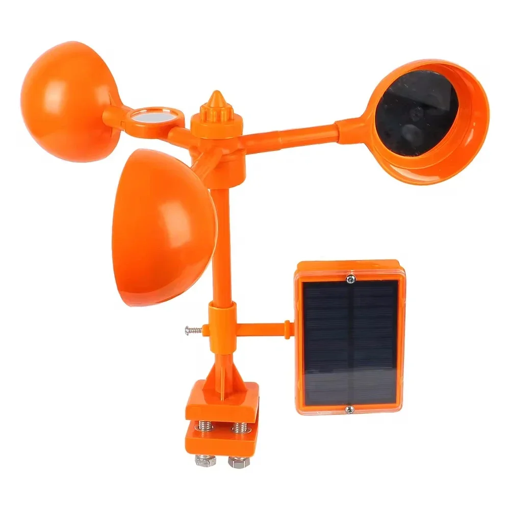 Solar Energy Bird Repelling Device 360 Solar Bird Repeller Waterproof Degree Rotating Reflector Farm Orchard Bird Scaring Device