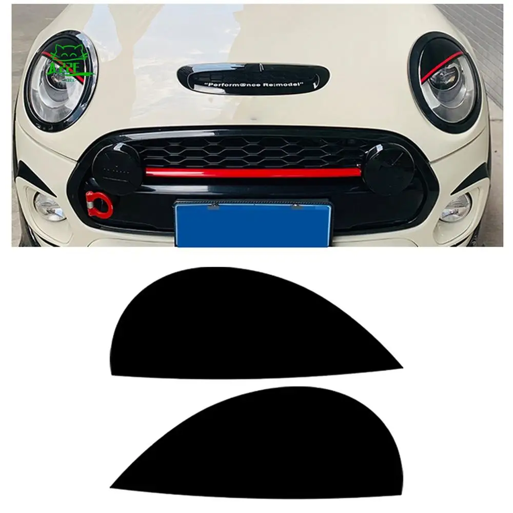 

A22E-Car Headlights Eyebrows Eyelids Cover Eyelash Head Light Lamp Stickers For MINI Cooper F54 F55 F56 F57 R55 R56