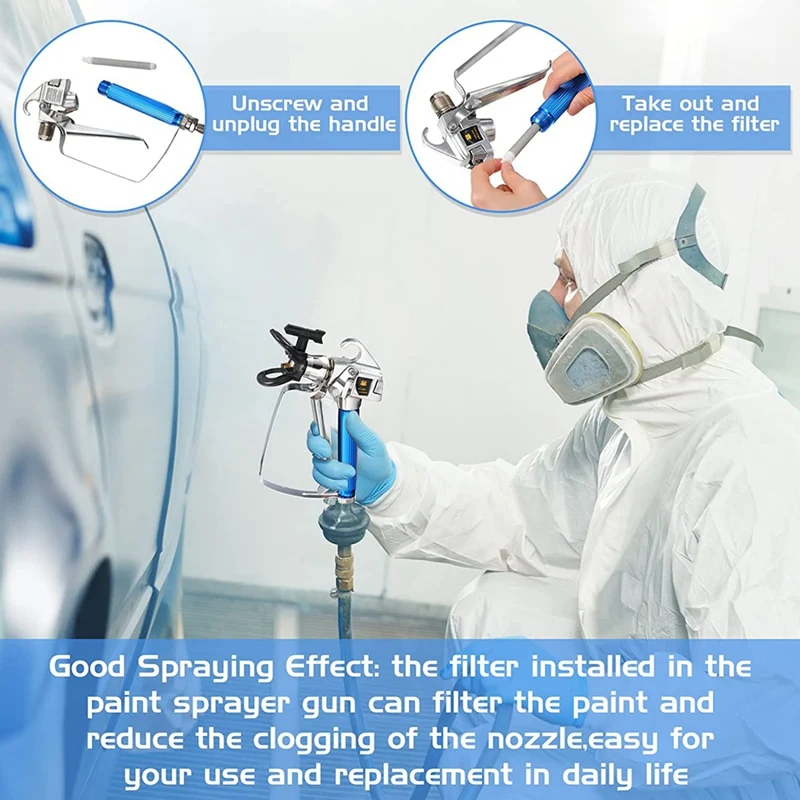 Embouts de pulvérisateur de peinture sans air, tête de buse de peinture, odorà peinture sans air, garde d'embout de pulvérisateur, pièces de machine de pulvérisation sans air, 14 pièces