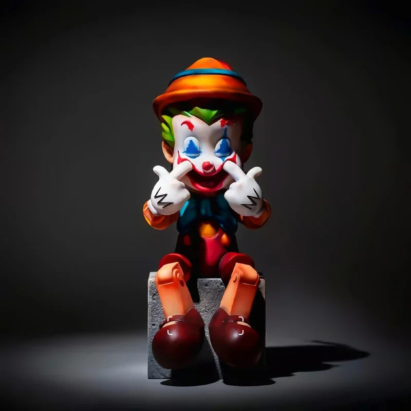 Joker Pinocchio clown figure desktop decorations fool's paradise co-branded doll tide play art sculpture spot