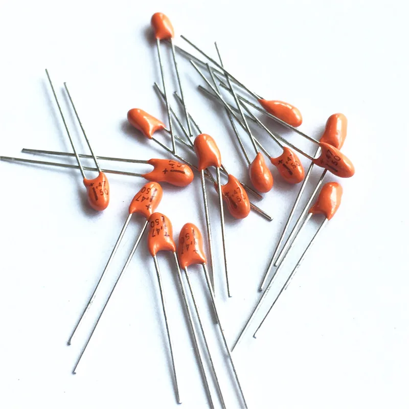 

100pcs 0.47uF 50V 474 Tantalum capacitor 50V0.47uF DIP Radial