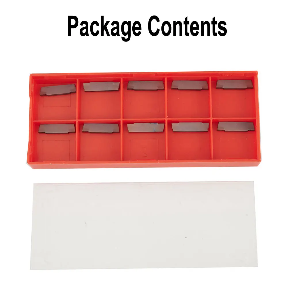 Reliable Pack of 10 MGMN200G LDA Inserts Designed Specifically For Professional Lathe Tool Use In Tough Conditions