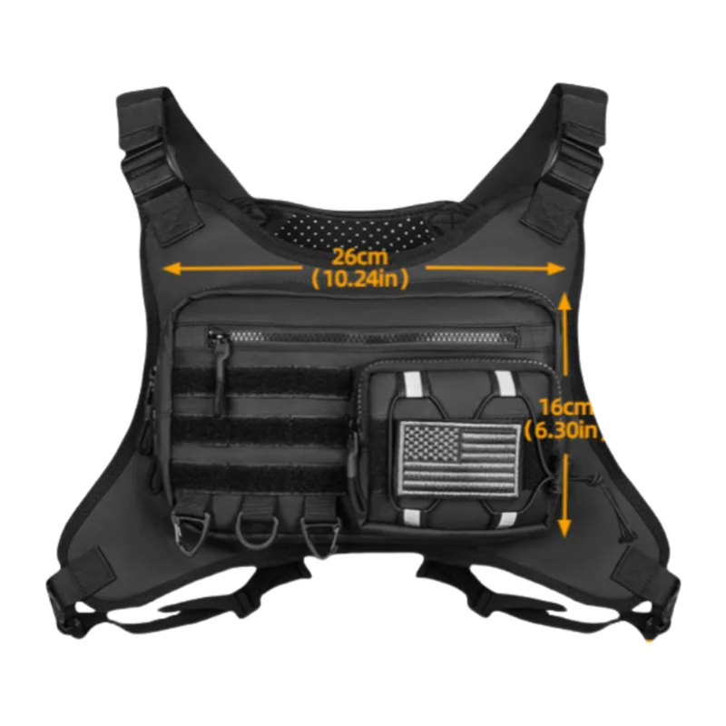 Pacote de peito para esportes ao ar livre |   Bolsa de cintura de viagem EDC |   Pacote de caminhada com corrida mãos-livres para telefone, carteira e itens essenciais