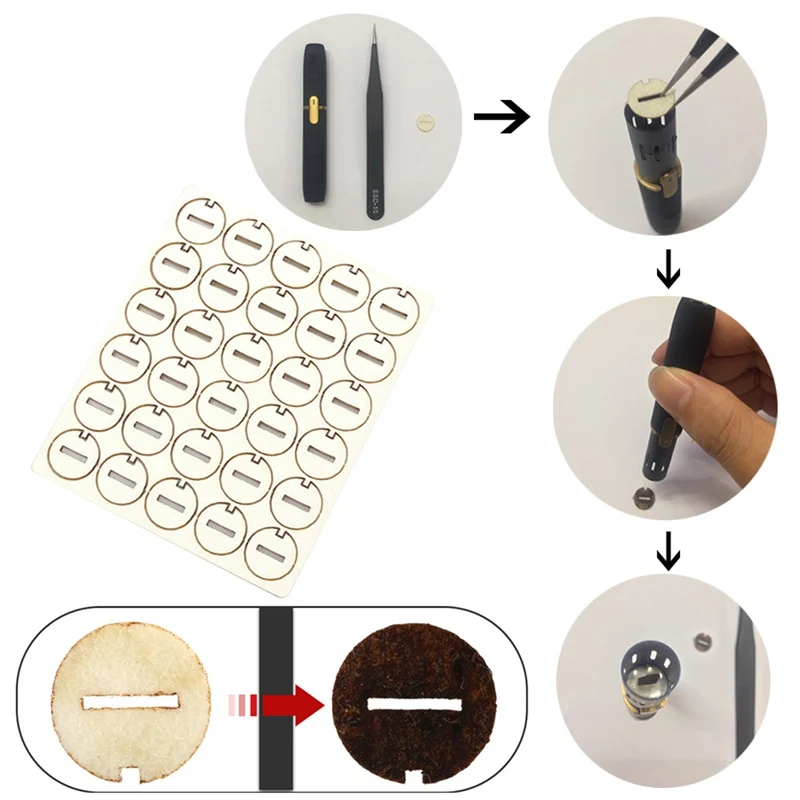 300pcs AIKOS Oil Absorb Gasket High Quality Plant Fibre Maintanence Accessories For LIL Series
