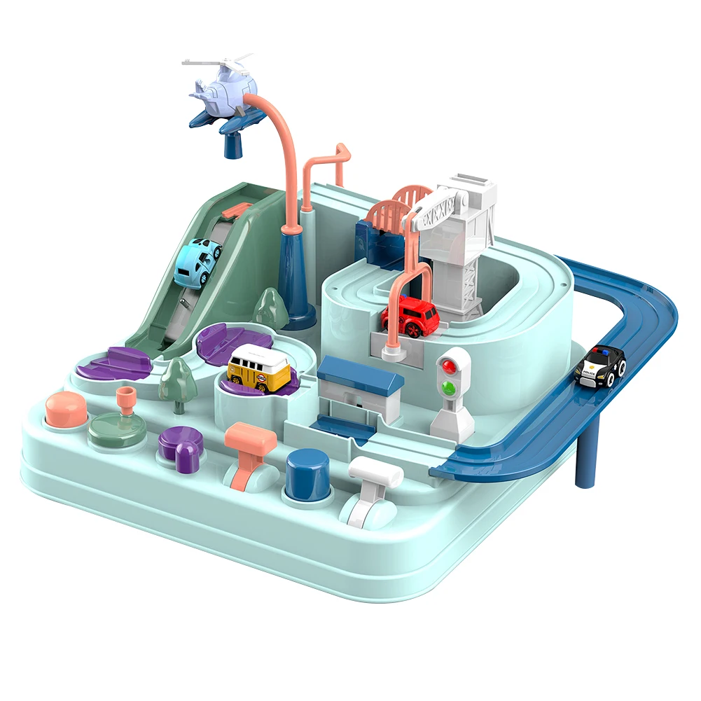 لعبة سباق تعليمية للأطفال، ألعاب مغامرة السيارة، لعبة الدماغ، لعبة قطار تفاعلية ميكانيكية للأطفال #6
