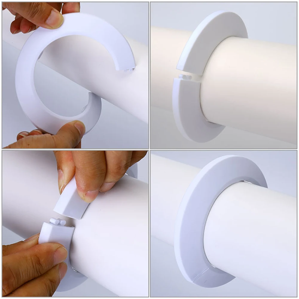 

14mm-50mm Water Pipe Cover Pipe Collar Decoration PP Radiator Escutcheon Pipe Covers For Angle Valves Faucet Accessories