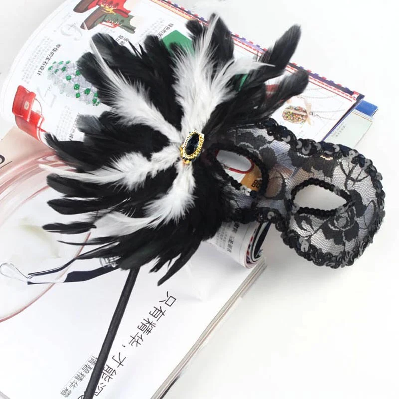 Lightweight Feather Mask Artistic Elegant Colorful Venice Mask Stylish Costume Mask For Festival Party Supplies New Year 2025