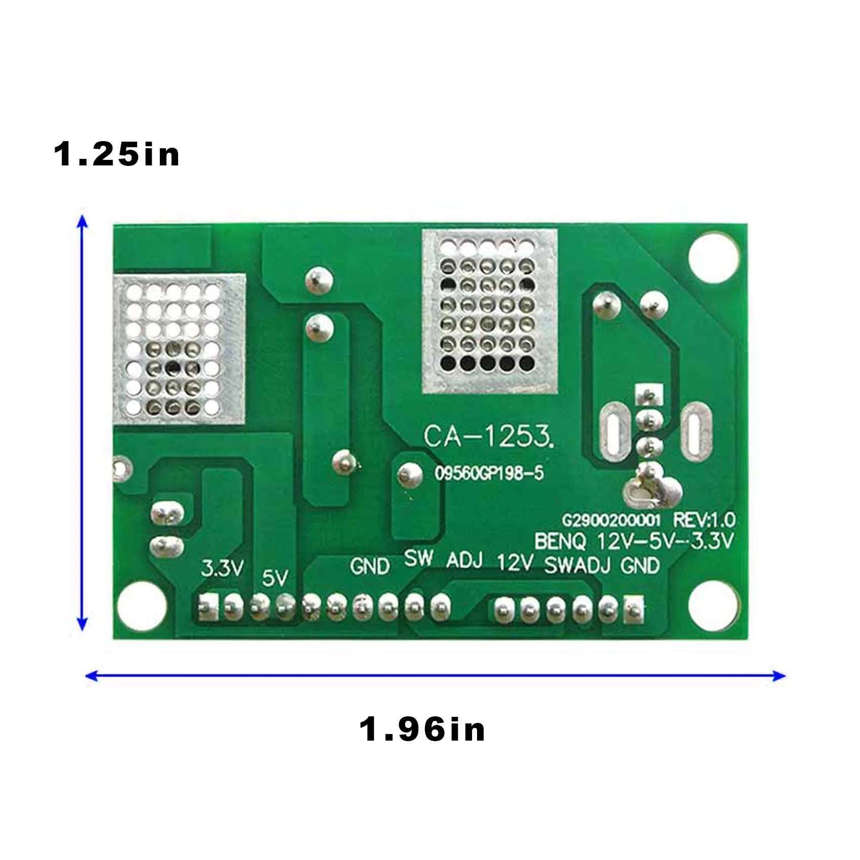 12VDC TO 5VDC 3.3VDC Power Supply Converter Circuit Board