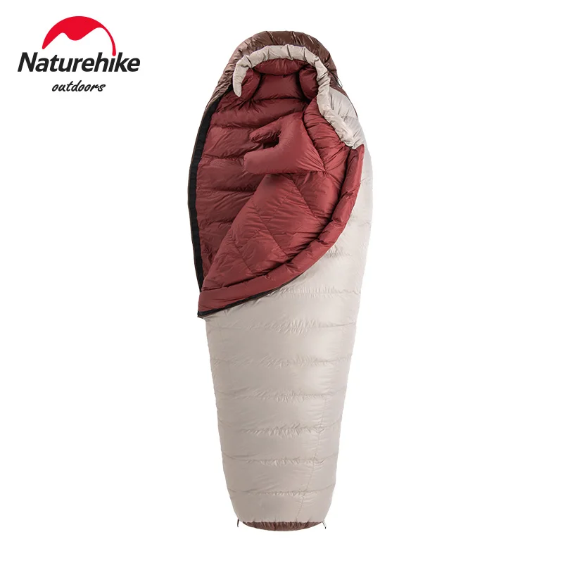 Naturehike Sleeping Bag Ultralight Waterproof Mummy Sleeping Bag SnowBird Duck Down Sleeping Bag Winter Camping Sleeping Bag