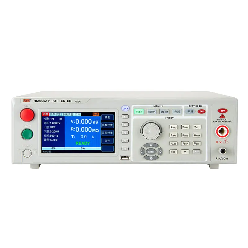 Rek RK9920A Programmable AC DC Withstanding Voltage Tester AC 5KV 20mA DC 6KV 10mA