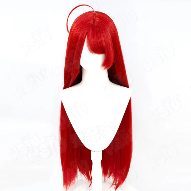 CyHindenburg Cosplay Wig Fiber synthetic wig「HSIU」Red long Wig Game Azur Lane Hindenburg Hildegard‌ Cosplay Wig
