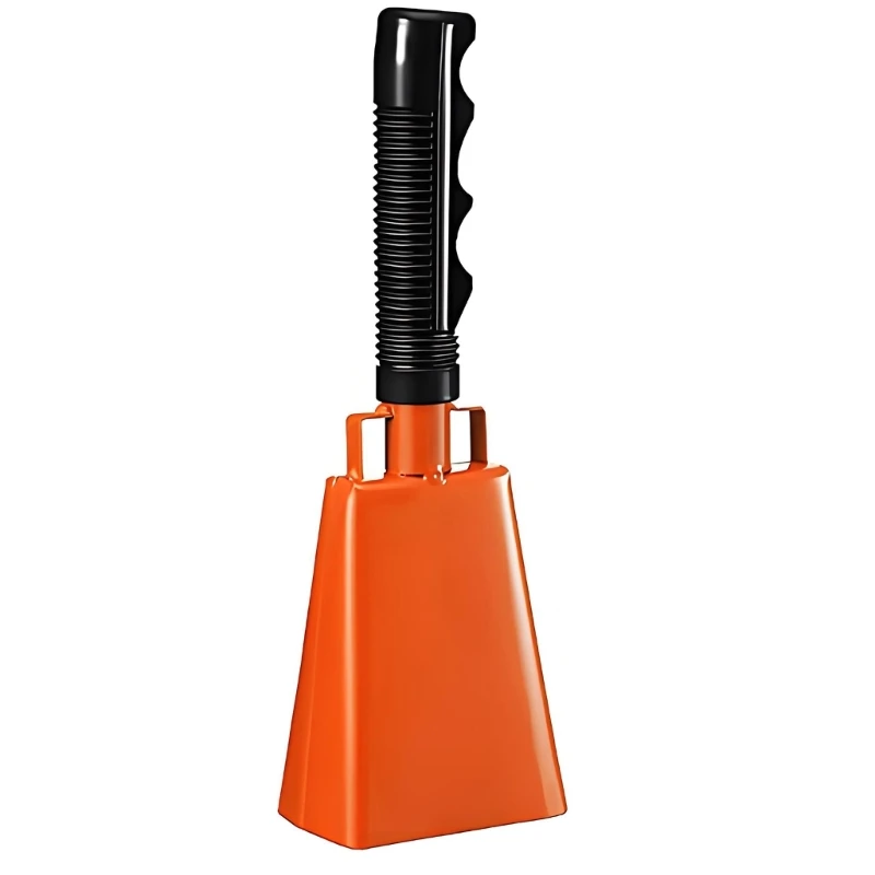  Sports Event Football Game Cheering Bells Steel Cow Bells with Handle Cowbell