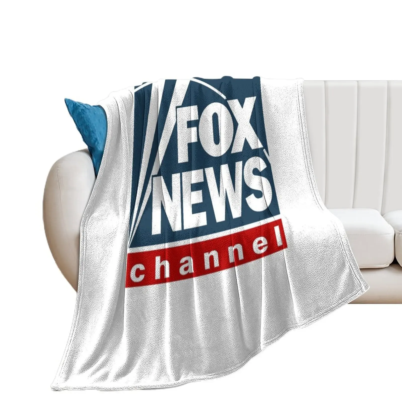 

F O X NEWS Logo Classic T-Shirt Throw Blanket Stuffeds Shaggy Blankets