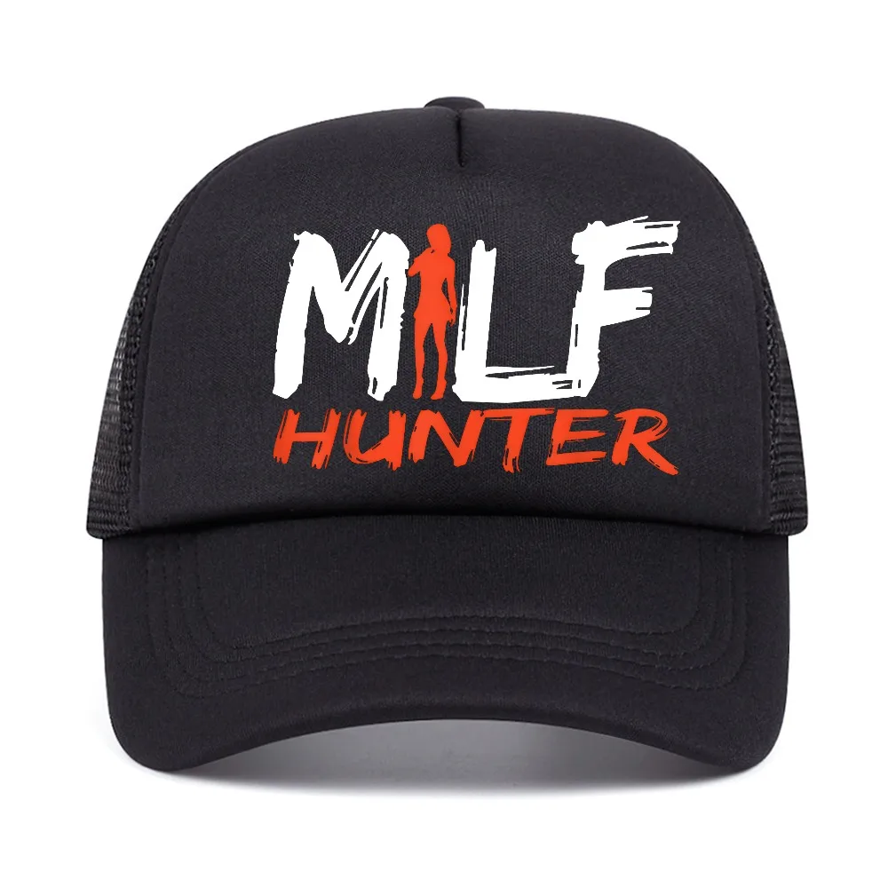MILF-Hunter I Love Milfs MILF's Hot Mommy Hunter Lover Mom baseball cap men women summer Casual Breathable mesh sun hats
