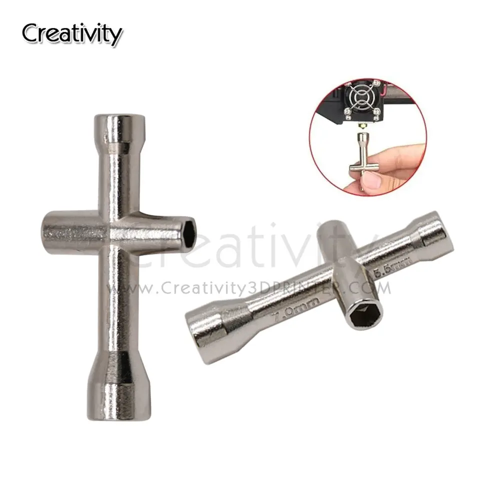 Creativity Mini Screw Nut Hexagonal Cross Wrench Sleeve Maintenance Tool M2 M2.5 M3 M4 4 Size Car Cross Sleeve Wrench