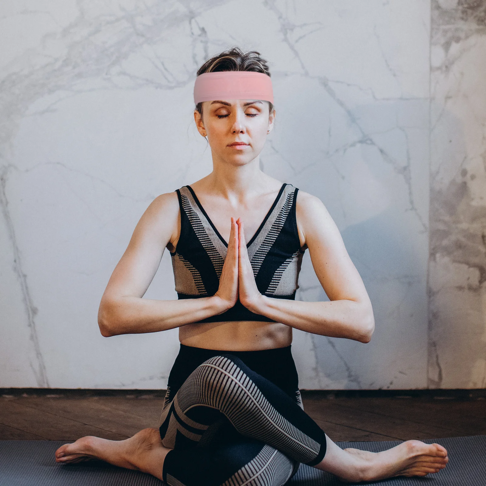 2 قطعة عصابات الرأس الرياضية فتل العرق تنفس عدم الانزلاق عصابة رياضية للجري اليوغا رياضة الدراجات في الهواء الطلق تجريب الرجال النساء