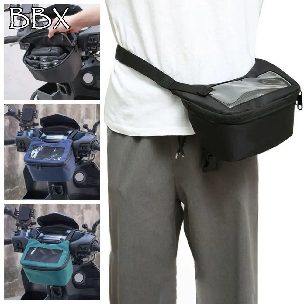 

Viewing Window Mountain Bike Bag Waterproof Large Capacity Motorcycle Electric Scooter Bag Storage Bag Durable Bicycle Front Bag