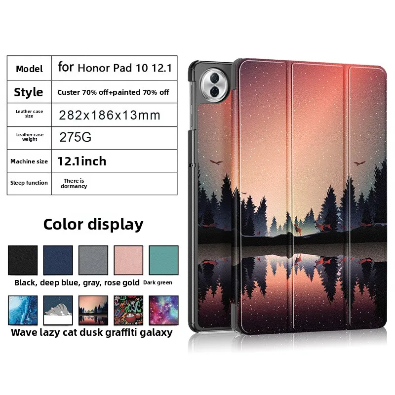 Für Glory Honor Pad 10 Tablet-Schutzhülle 25Tri-Fold Kaster PC-Hartschale – Detail 1