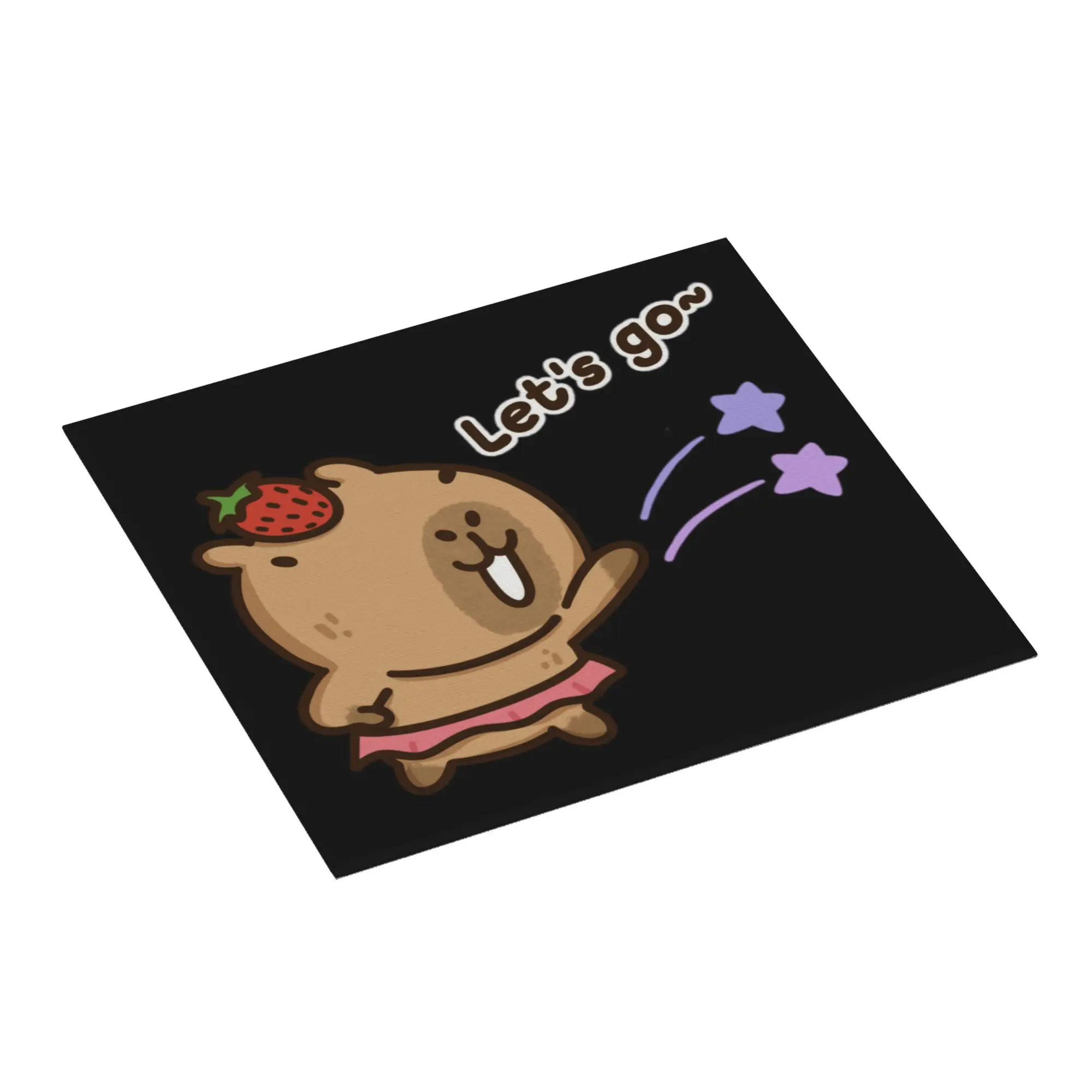 Cartoon Animal Pets Capybara Drying Mat For Kitchen Waterproof Non‑Slip Oil Proof Reusable  Bathroom Countertop Protector Mat