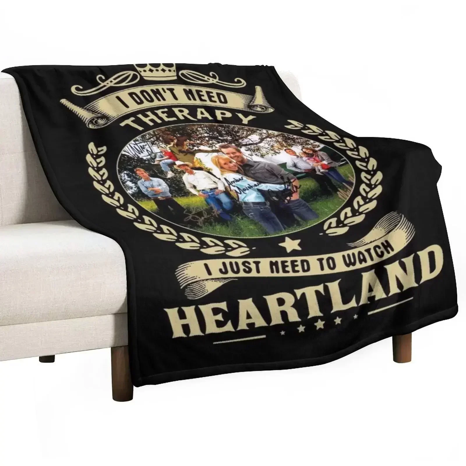 I don’t need Therapy I just need to watch Heartland Throw Blanket Shaggy Warm Cute Hairys Blankets