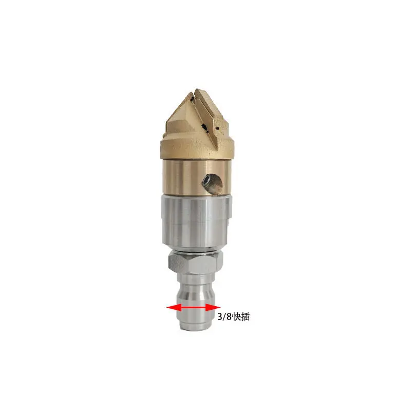 High Pressure Nozzle Micro Tube Dredging Sludge Oil 3/8 Cleaning Rotating Tower Stainless Steel Cleaning Alloy