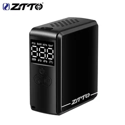 ZTTO 150psi Mini Electric Air Pump Portable 2400mAh Tire Inflator Presta Schrader Valve Car Bike Motorcycle Pump With LCD Type-C