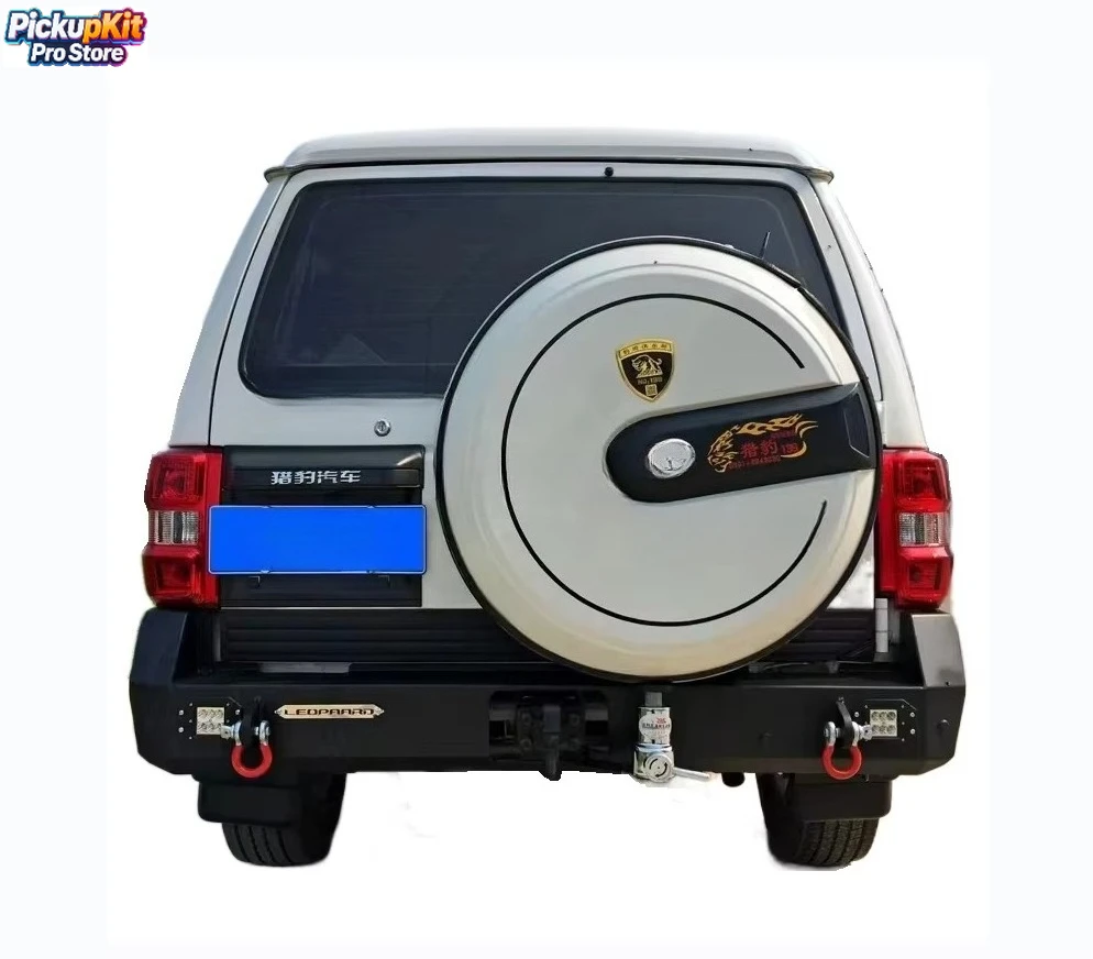 Heavy-Duty Off-Road Steel Rear Bumper for Pajero 2nd Gen