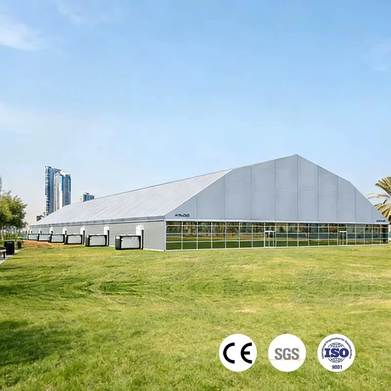 Custom Large Arched Roof Tent Luxury Aluminum Frame Clear Span Marquee Outdoor Event Wedding Exhibition Party Tent Design