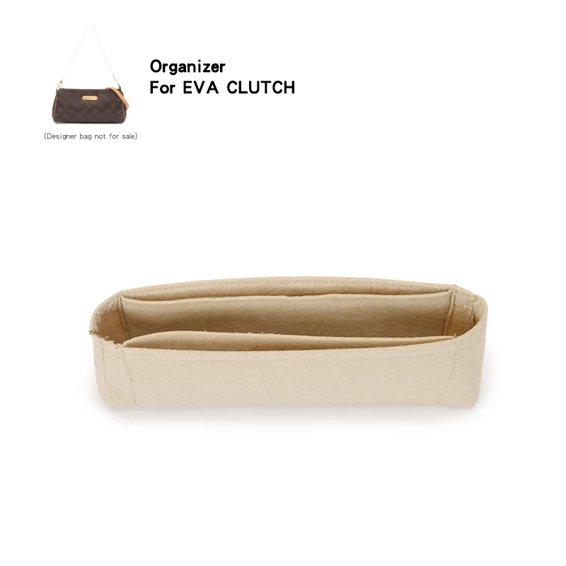 Cocok untuk Eva Clutch Wanita Tas Kecil Organizer Alat Memasukkan Kosmetik dengan Saku Ponsel Perlengkapan Mandi Pouch Felt Liner Pembentuk Tas Dalam