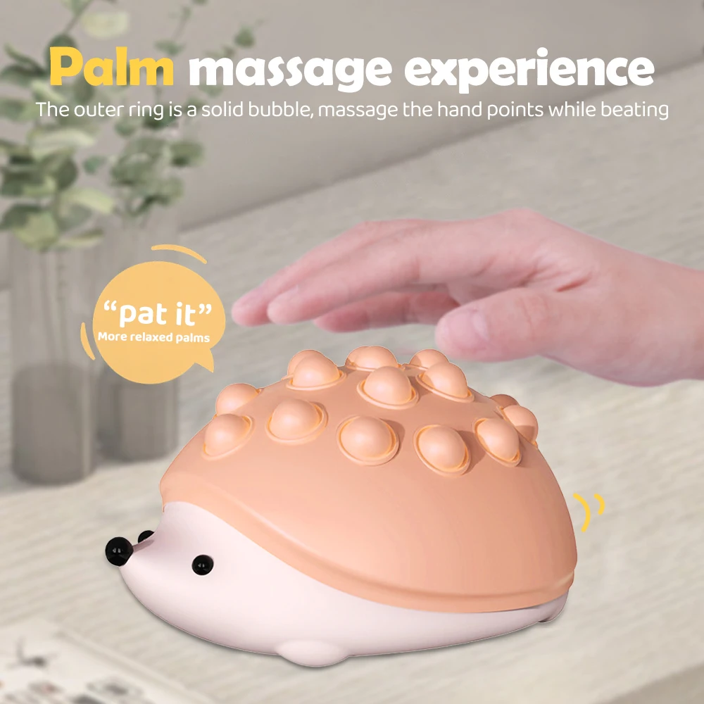 Animal Silicone Night Light Cute Soft Hedgehog USB Charging Touch Control Night Lamp Warm and RGB Light Children Sleeping Lamp