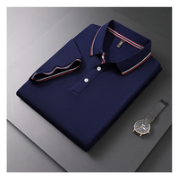 Summer men's Polo solid color classic Polo shirt men's short sleeve top quality leisure business social polo men's casualT-shirt