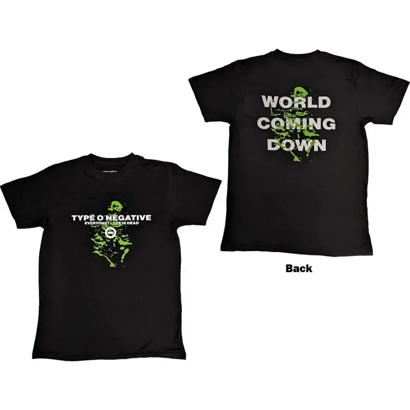 Type O Negative Everyone I Love Is Dead With Back Print Black T Shirt