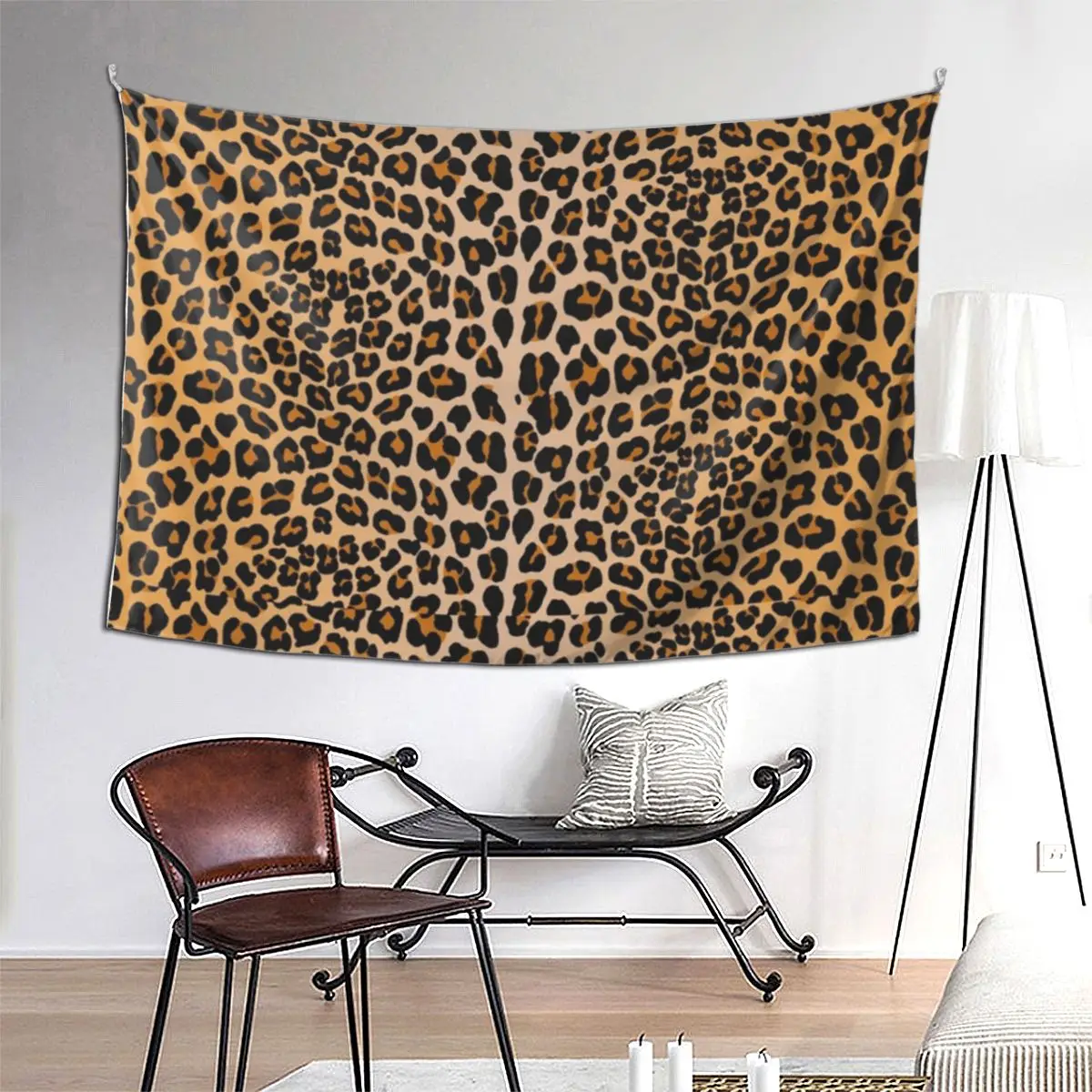 

Leopard Print Tapestry Hippie Wall Hanging Aesthetic Home Decoration Tapestries for Living Room Bedroom Dorm Room