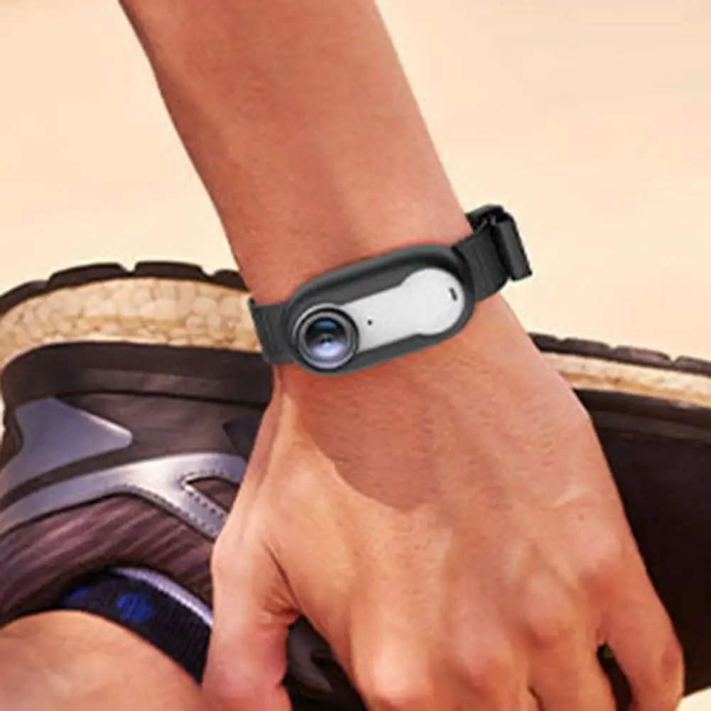 เคสซิลิโคนสําหรับกล้อง ตัวป้องกันกล้องป้องกันรอยขีดข่วน ตัวป้องกันกล้องซิลิโคน Insta360 Go3s พร้อมสายรัดป้องกันการสูญหายสําหรับ Ultimate